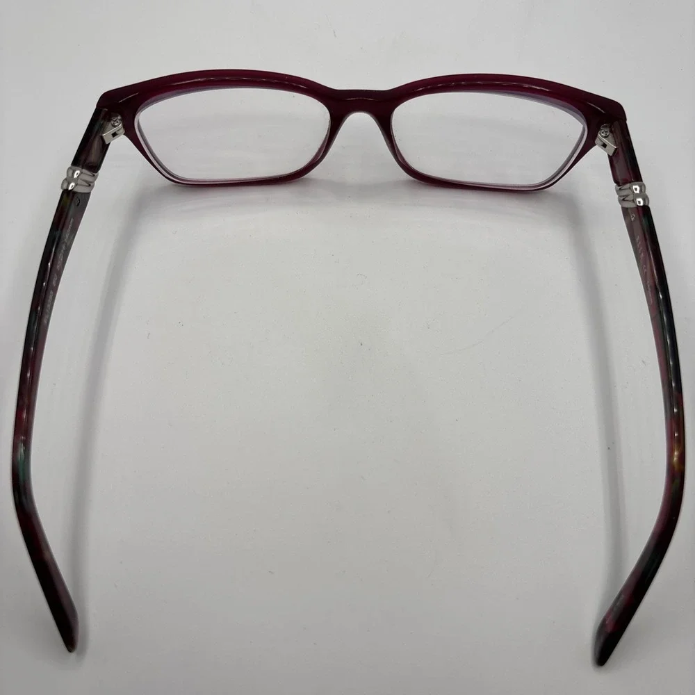 ELLE EL13393 BU BURGUNDY AUTHENTIC EYEGLASSES 55-16-140MM FRAME W/CASE